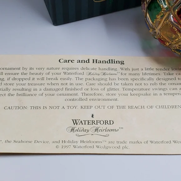 Waterford Holiday Heirlooms Joyous Season Balls (2) - Picture 11 of 11